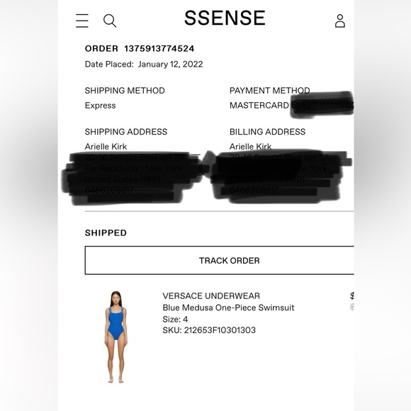 VERSACE Woman's One-Peice Swimsuit | Small | NWOT's - Picture 5 of 5